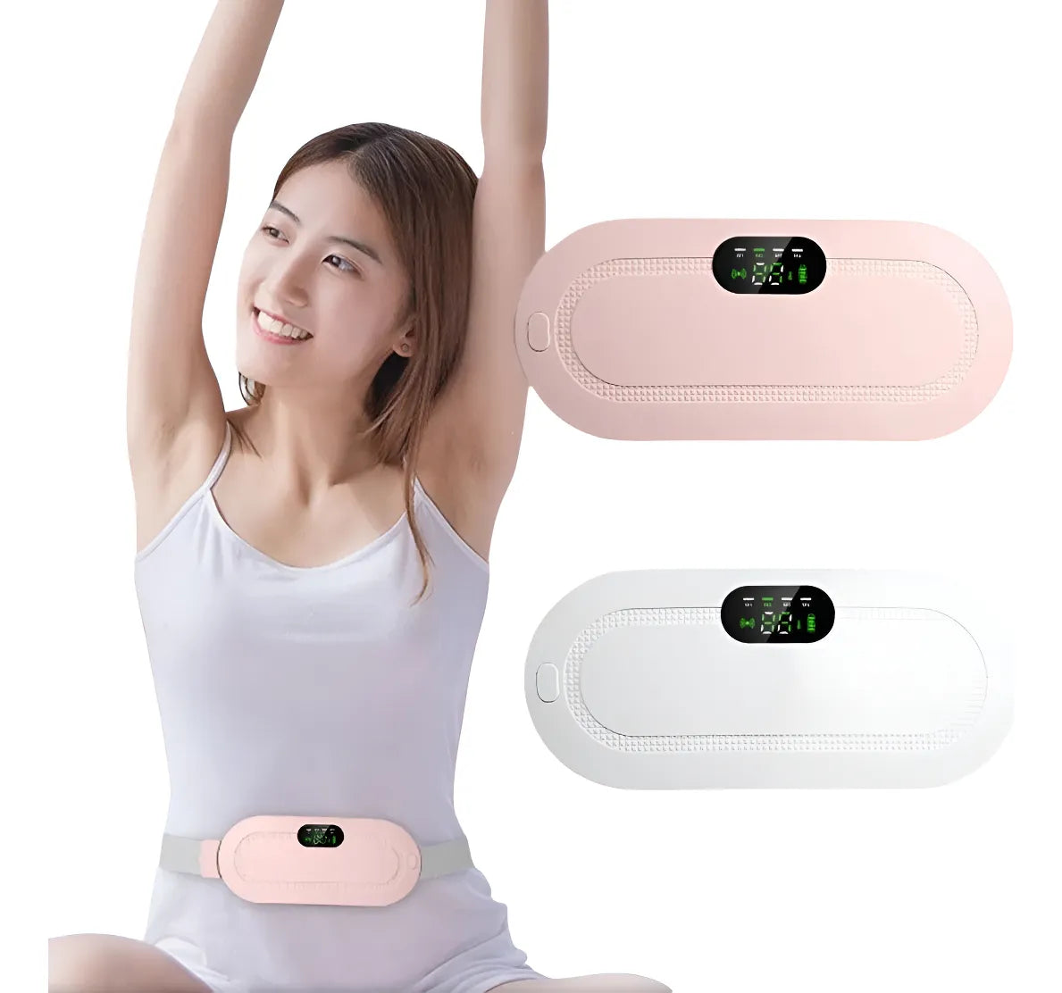 Cinturón Térmico para Cólicos con Vibración y Pantalla Digital
