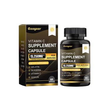 Vitamin C Supplement Capsule, Daily Nutrition Supplement High-Efficiency Vitamin Formula Mild And Easy To Absorb To Enhance Physical Strength